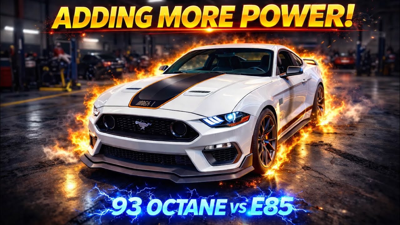 MACH1 Mustang E85 MONSTER! Making HUGE POWER / E85 vs 93 Comparison