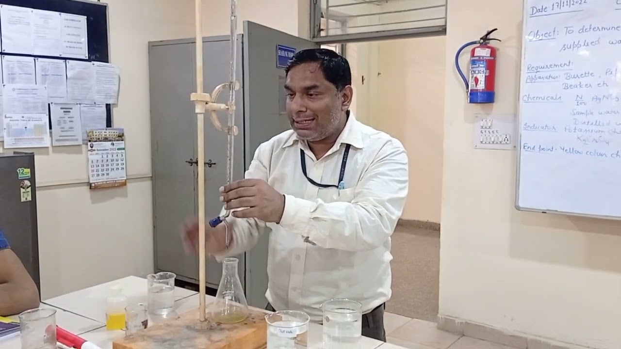 EXPERIMENT: TO DETERMINE THE CHLORIDE CONTENT IN GIVEN WATER SAMPLE BY MOHR'S METHOD