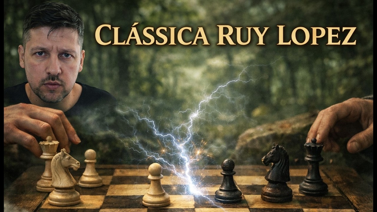 JOGANDO COM A RUY LOPEZ!! uma batalha que vem carregada de possibilidades.