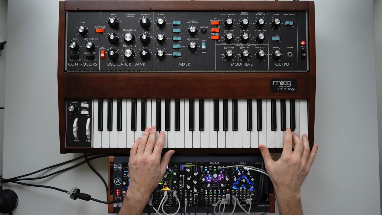 Moog Model D and Qu-Bit Modules | Ambient explorations