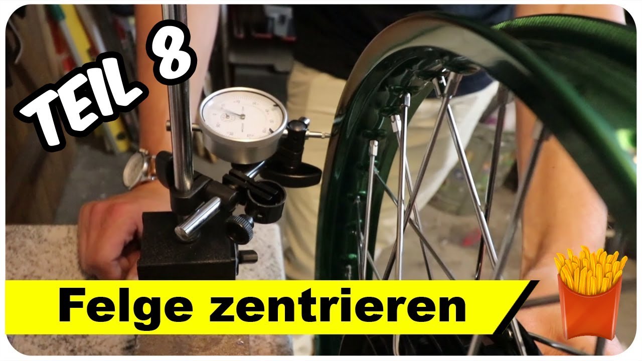 Simson Felge zentrieren & Moped, Mofa 🔧 | Pommes Män