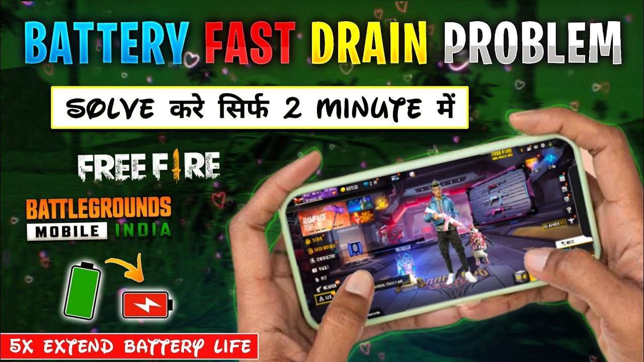 HOW TO FIX BATTERY 🔋 DRAIN PROBLEM WHILE PLAYING || SECRET🔥SETTINGS || SAVE BATTERY