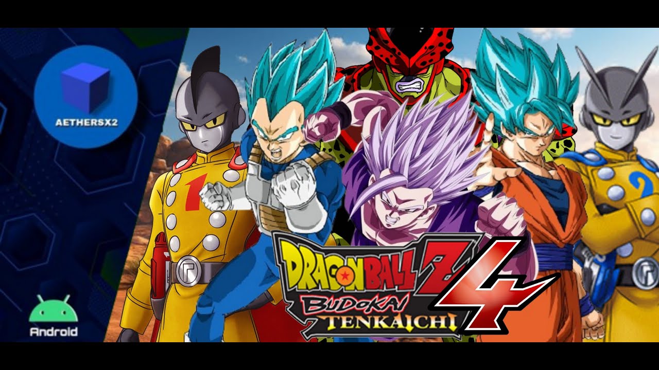 DRAGON BALL Z BUDOKAI TENKAICHI 4 PS2 HD Aethersx2 Android (All Complete & Full Characters + Arena)