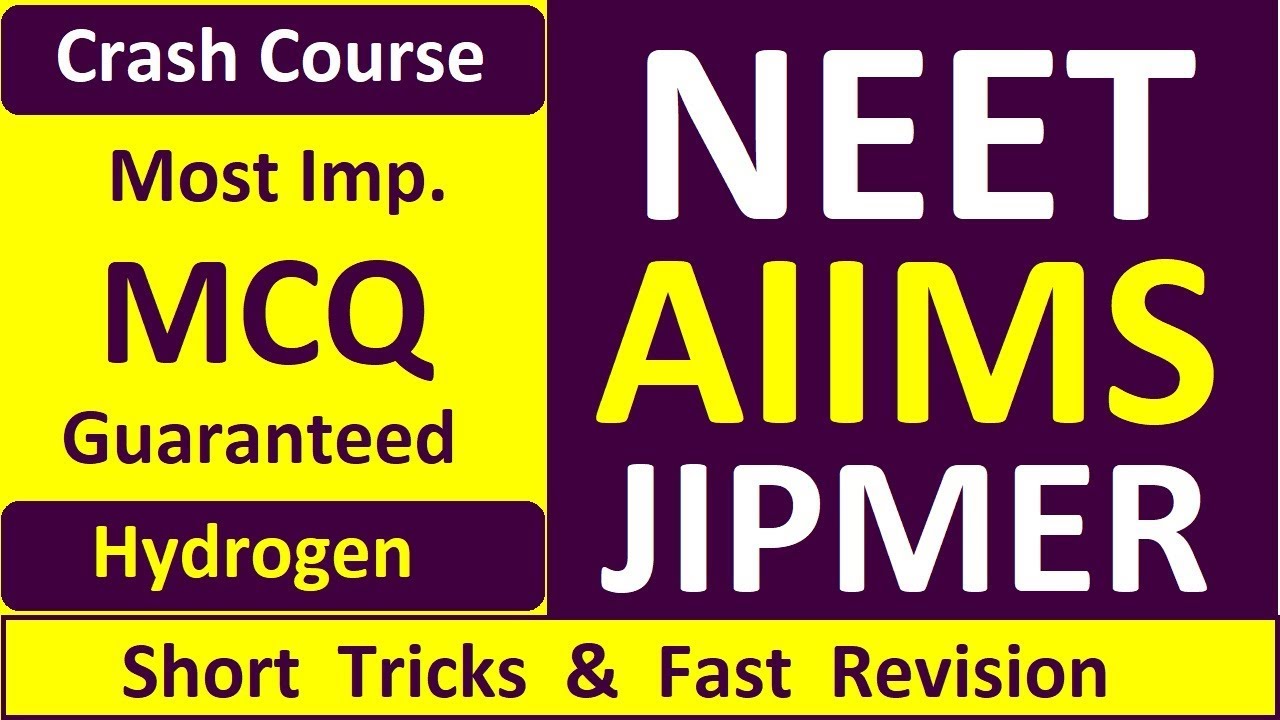 💯%Imp. MCQ Practice | Hydrogen | NEET AIIMS JIPMER 2018 | Chemistry