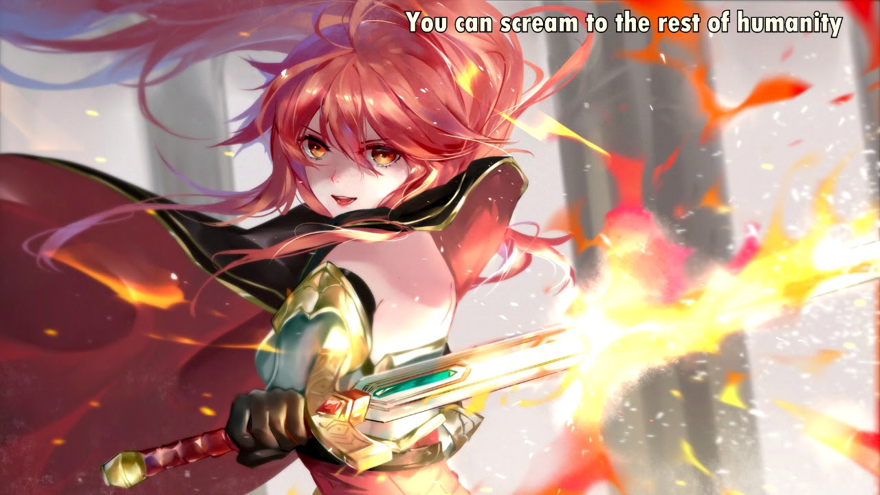{163.4} Nightcore (DETACH) - Light up the Fire (with lyrics)