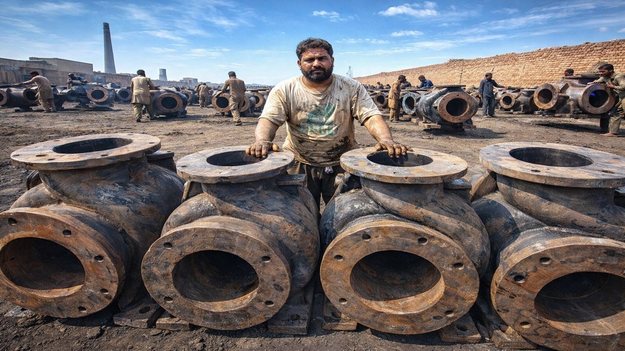 Пакистанский промышленный подход—проверенный временем метод литья в песчаные формы —@Pakistani-Hands