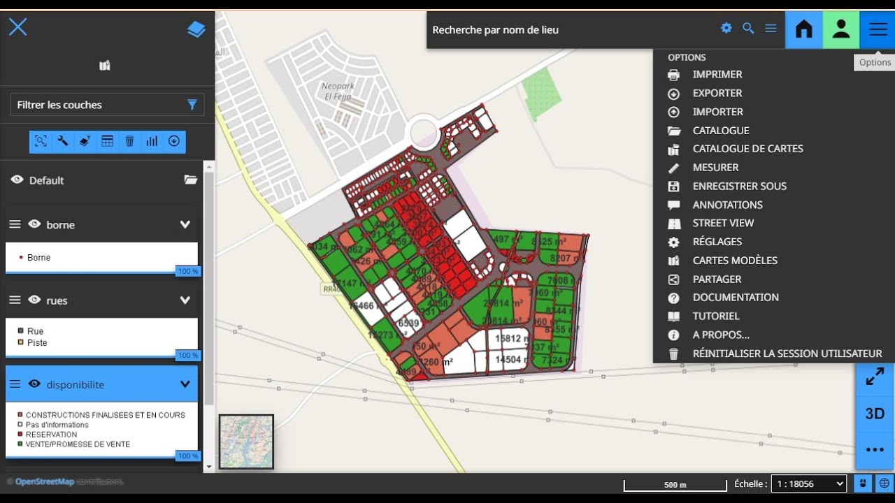 Mise en place d’une solution SIGWEB pour la gestion des parcelles industrielles à El Fejja (Tunis).