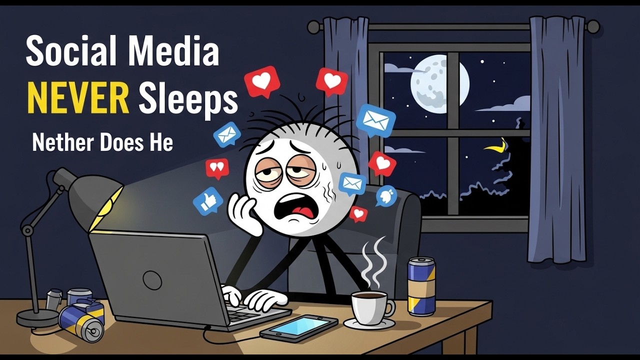 Social Media Never Sleeps – Neither Does He