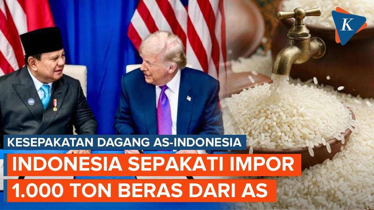 Indonesia Setujui Impor 1.000 Ton Beras dari AS dan 580.000 Ekor Ayam