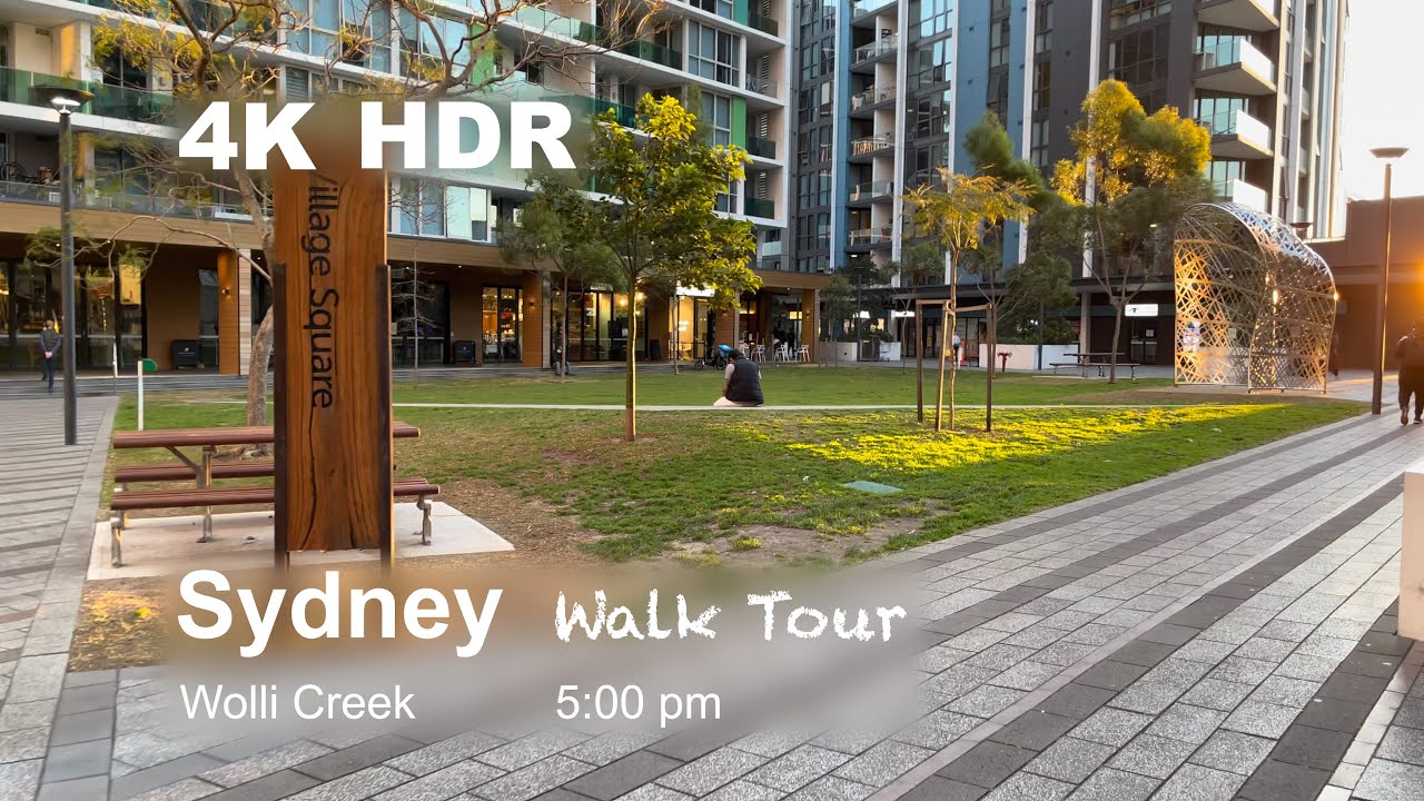 🇦🇺 Sydney Afternoon Walk Tour: Wolli Creek  4K HDR (Aug 2021)