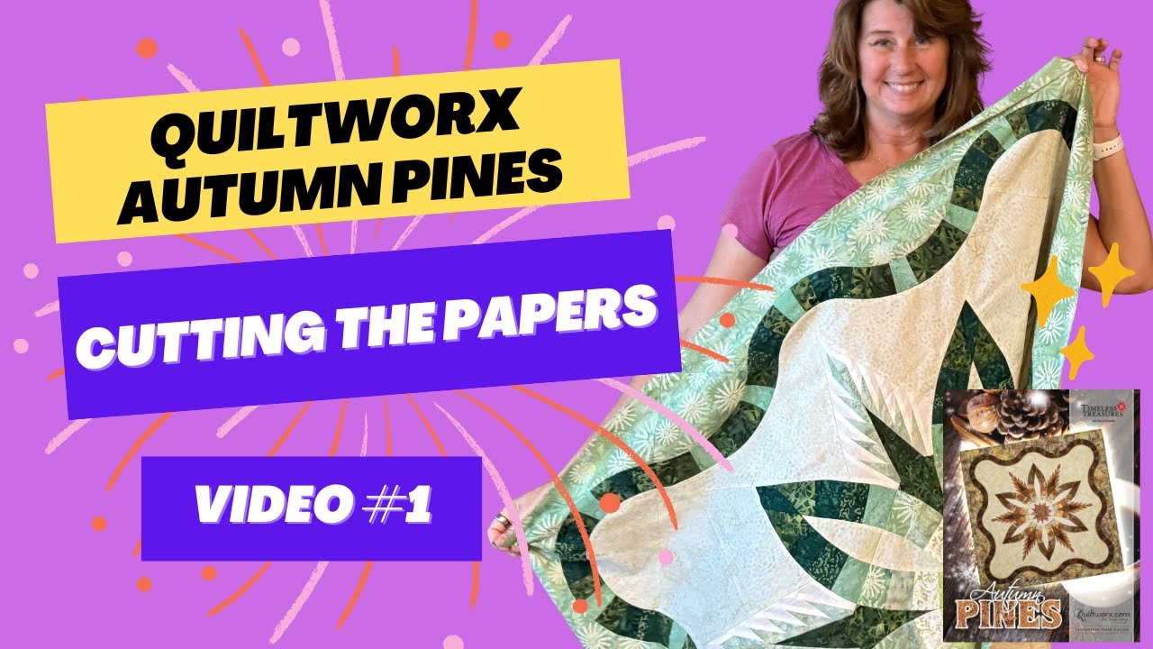 Foundation Paper Piecing: How to Cut Out Your Foundation Papers | Autumn Pines Quilt Part 1
