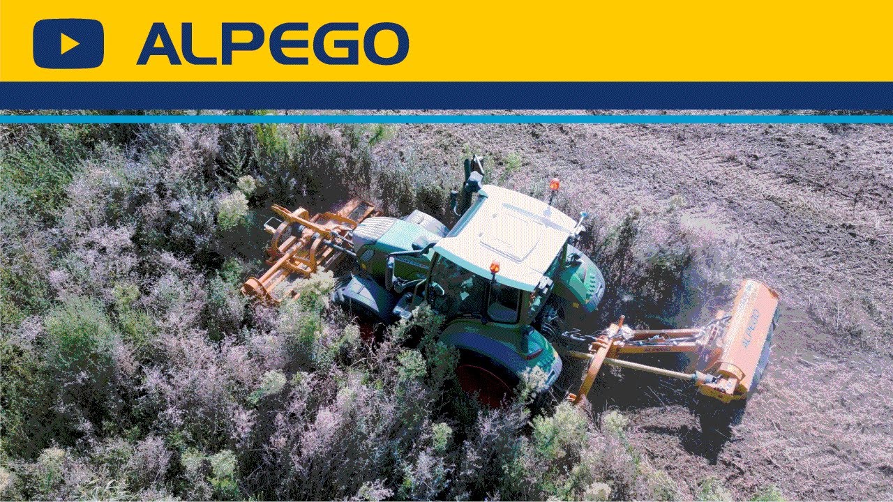 Combination of ALPEGO flail mowers TL50 with TR56F