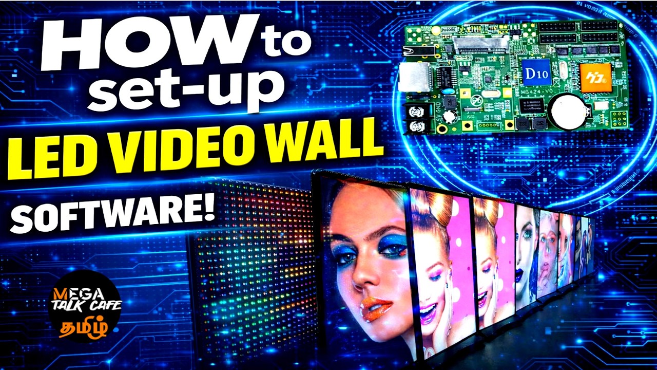 HOW to Use LED VIDEO WALL SOFTWARE | HDPlayer | D10 D20 D30 | led video wall software
