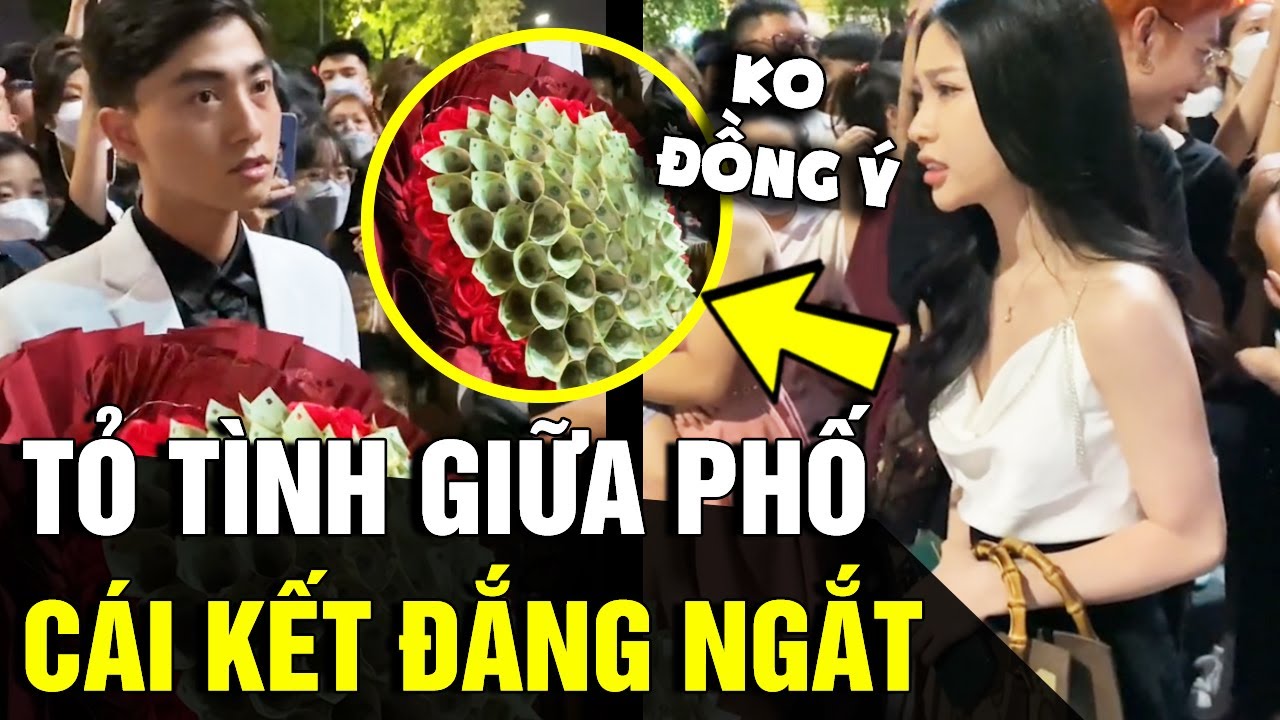 Tỏ tình bằng 'HOA TIỀN' giữa phố đi bộ, thanh niên nhận cái kết 'ĐẮNG NHƯ VÔI' | Tin Nhanh 3 Phút
