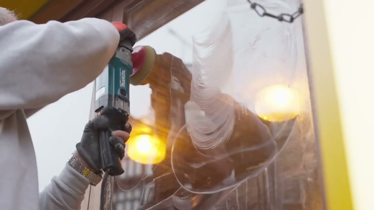 Removing Etched Acid Damage on Glass | Graffiti removal from Glass | Glass Polishing