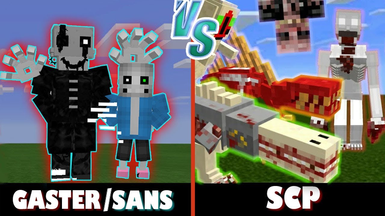 Gaster and Sans vs. SCP | Minecraft (RUMBLE BATTLE!)