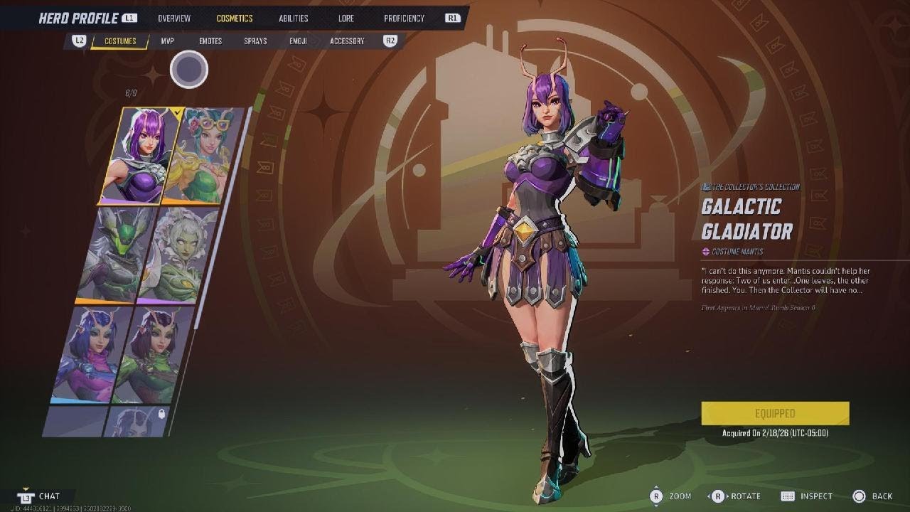 Marvel Rivals: Mantis - Galactic Gladiator {Costume}