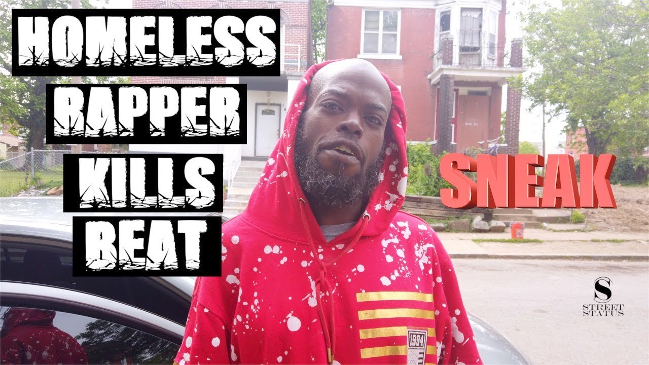 HOMELESS RAPPER SNEAK SPITS BARS // STREET STATUS