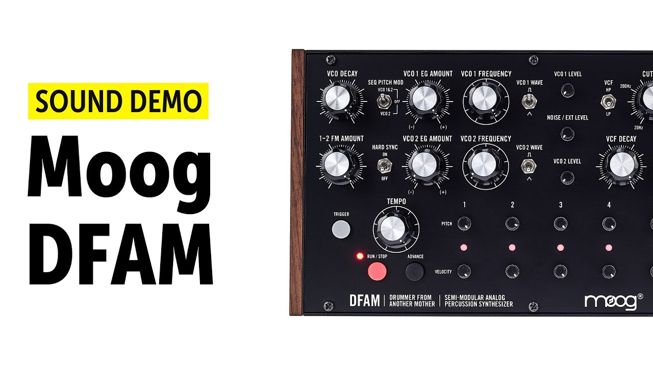 Moog DFAM drummer from another mother demo (no talking)