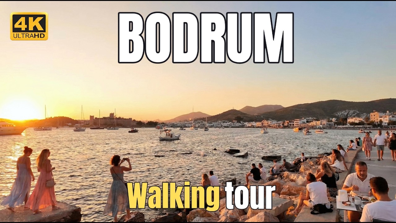 Пешеходная экскурсия по Бодруму в формате 4K 🇹🇷 Турецкий Сен-Тропе — захватывающие виды