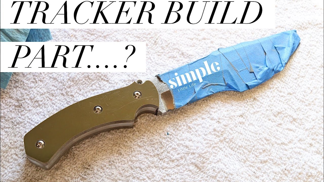 Shaping the Tracker Scales - knife maker's daily vlog