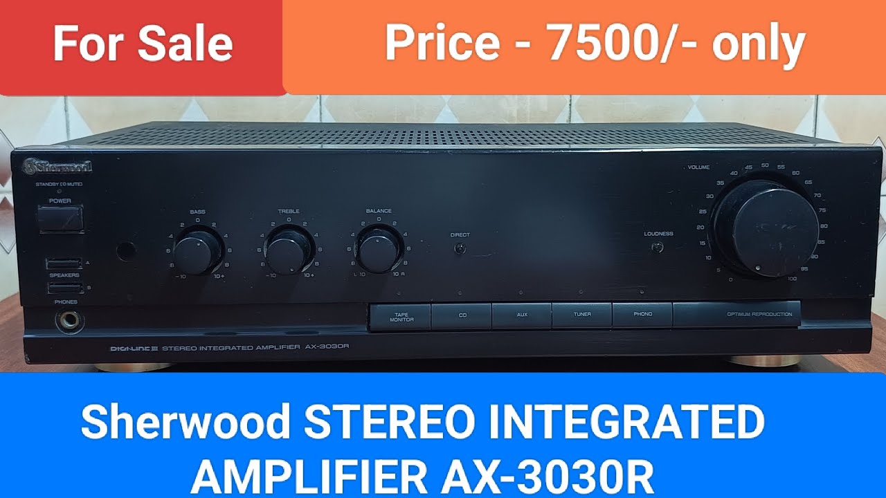 Sherwood STEREO INTEGRATED AMPLIFIER AX-3030R Nice Sound Quality Contact number - 8750424840