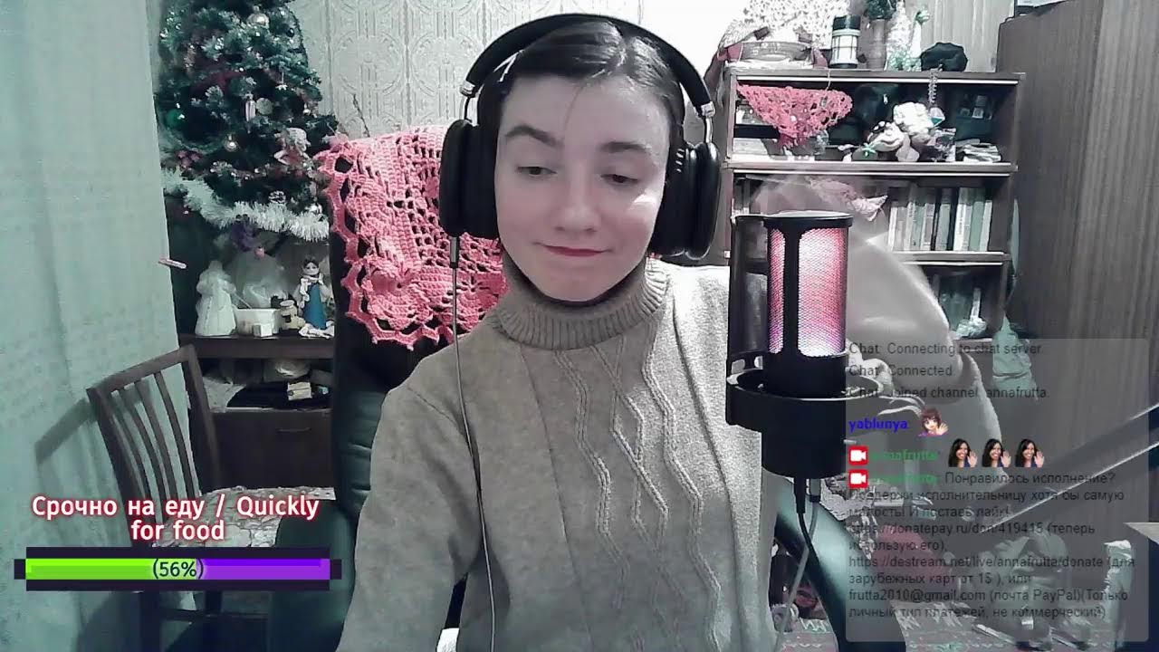 [RU/EN] Хорошая праздничная музыка, пение и очень приятное общение от творческой девушки :)
