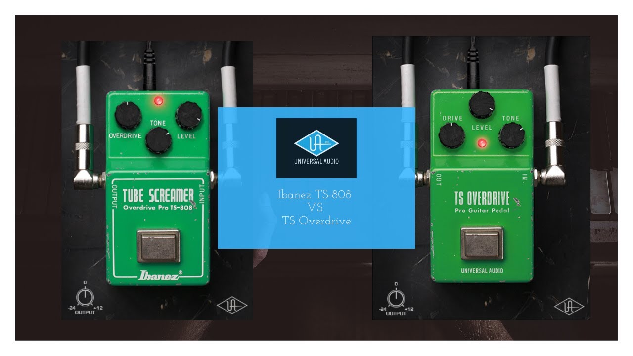 UAD TS Overdrive VS Ibanez Tubescreamer TS-808 Plugins 🎸