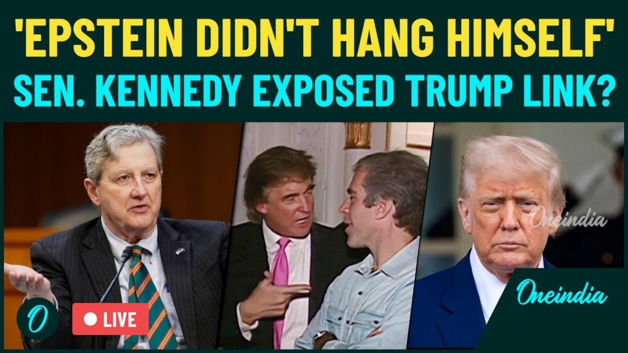 LIVE: Trump&rsquo;s HAND in Epstein DEATH? Sen Kennedy&rsquo;s FIERY Video Returns | Kash Patel FIRED?