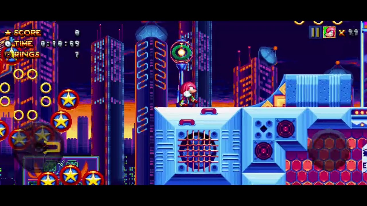 Jogando sonic mania speedster
