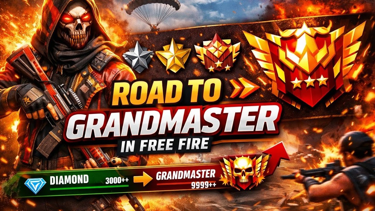 Road to grandmaster in free fire 🔥 🔥