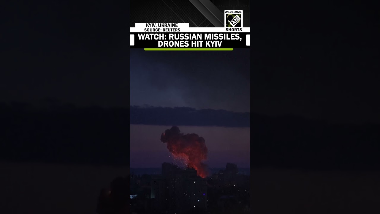 Watch: Russian missiles & drones hit Kyiv in overnight attack, some get intercepted