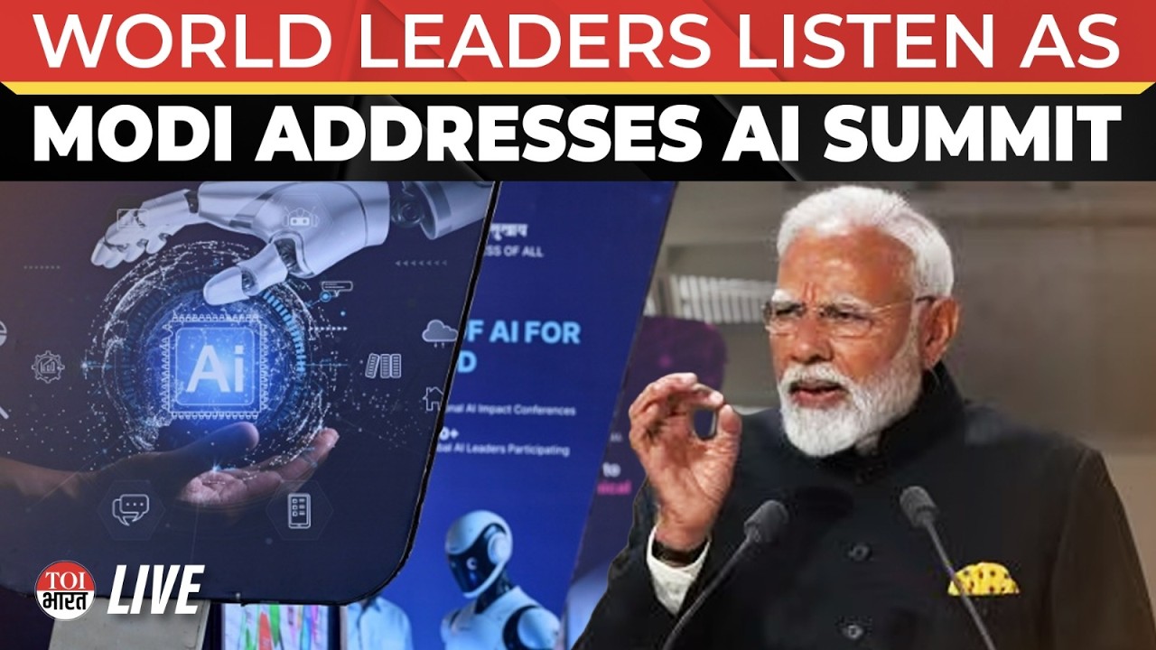 LIVE: PM Modi Speaks At India AI Impact Summit 2026; Macron, Lula, Other World Leaders Listen