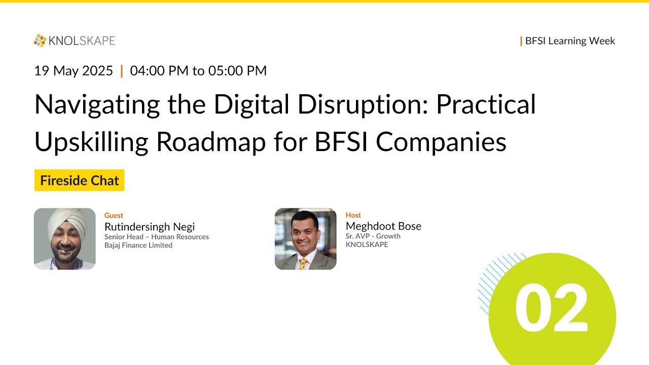 Navigating the Digital Disruptions: Practical Upskilling Roadmap for BFSI Companies