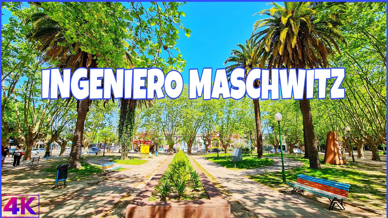 【4K】Caminando por INGENIERO MASCHWITZ, Prov. de Buenos Aires - ARGENTINA 4K.
