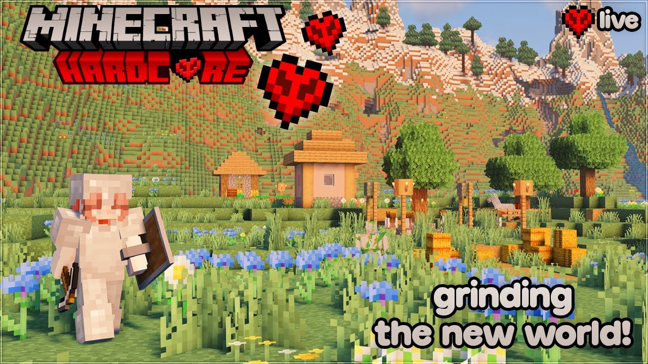 ⭐FIRST STREAM OF NEW HARDCORE🩷! | hardcore minecraft livestream #1 🦋❤️