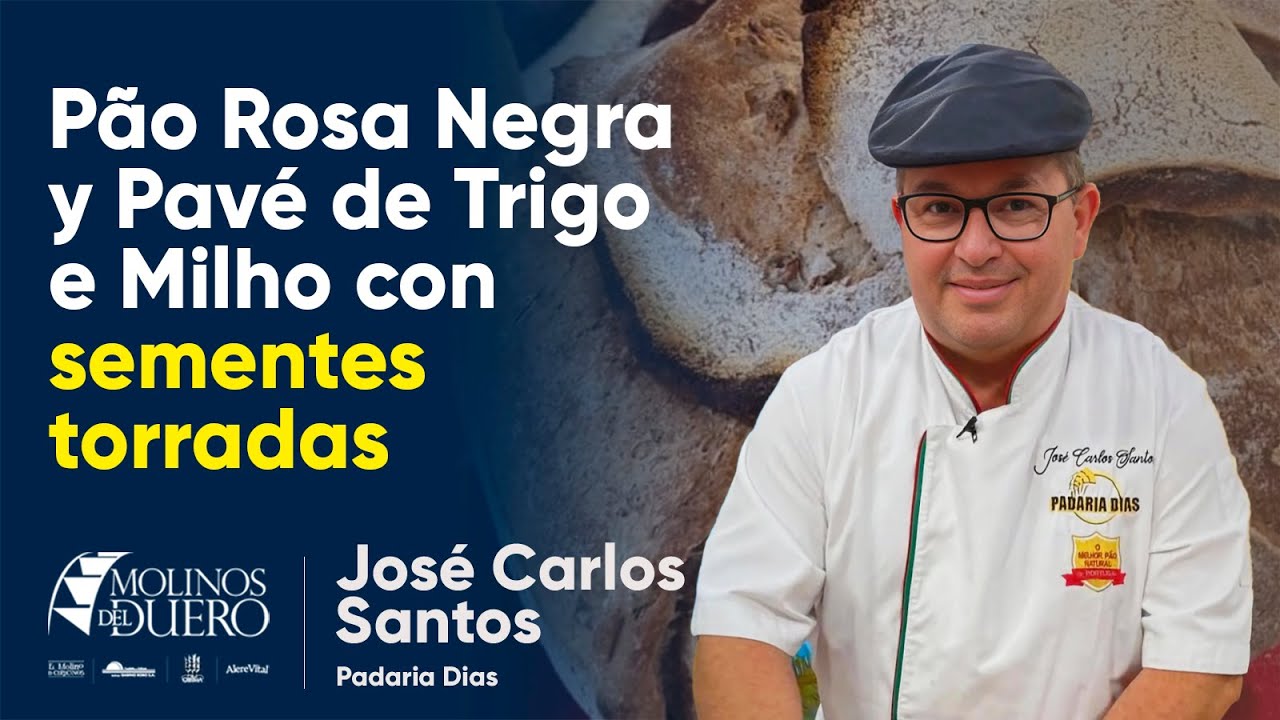 🌾 Pão Rosa Negra & Pavé de Trigo e Milho com Sementes Torradas con José Carlos Santos