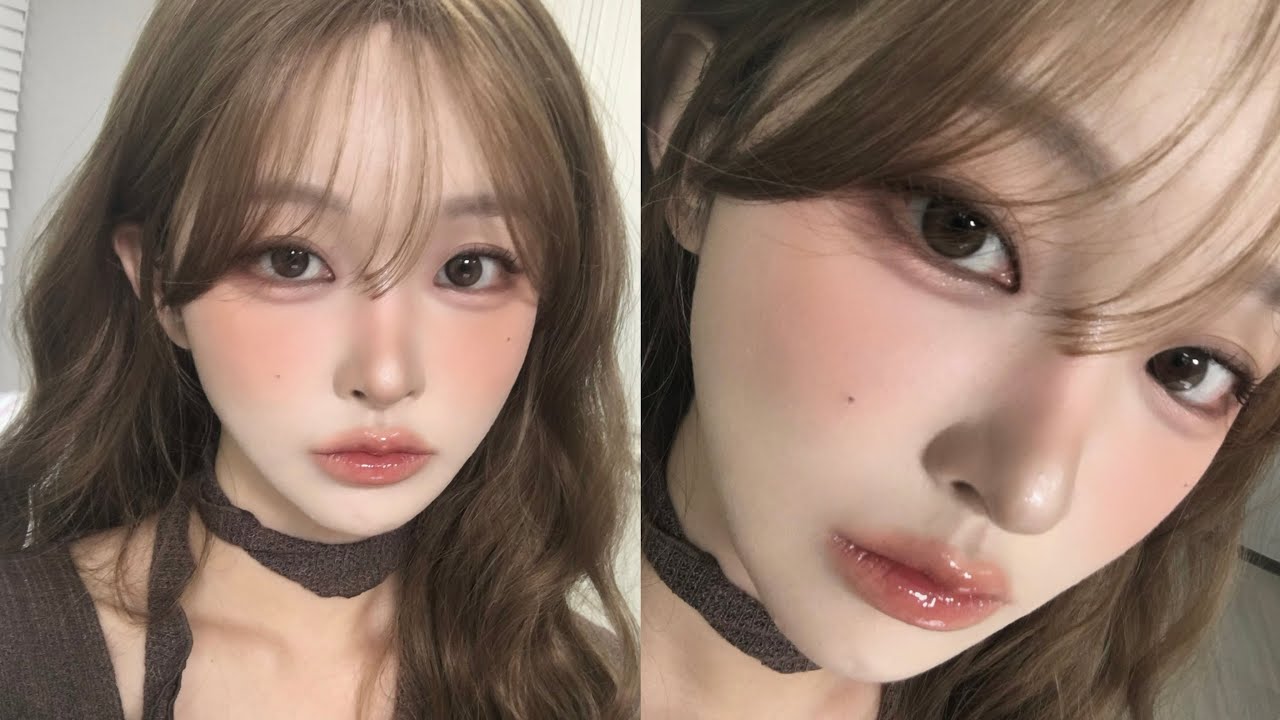 벌써 이제 가을이야🍂₎₎ 가을에 딱인 멀멀한 라떼메이크업☕️🤎 | 피부과 시술 받고 퉁퉁 부음 . . 🤢