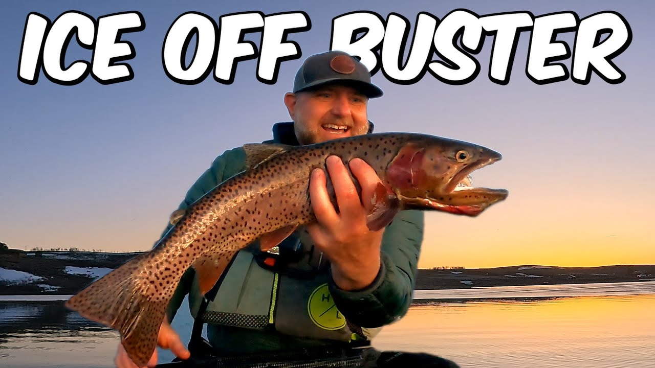 Kayak Fishing For BIG Trout; Ice Off Strawberry Res; Soldier Creak