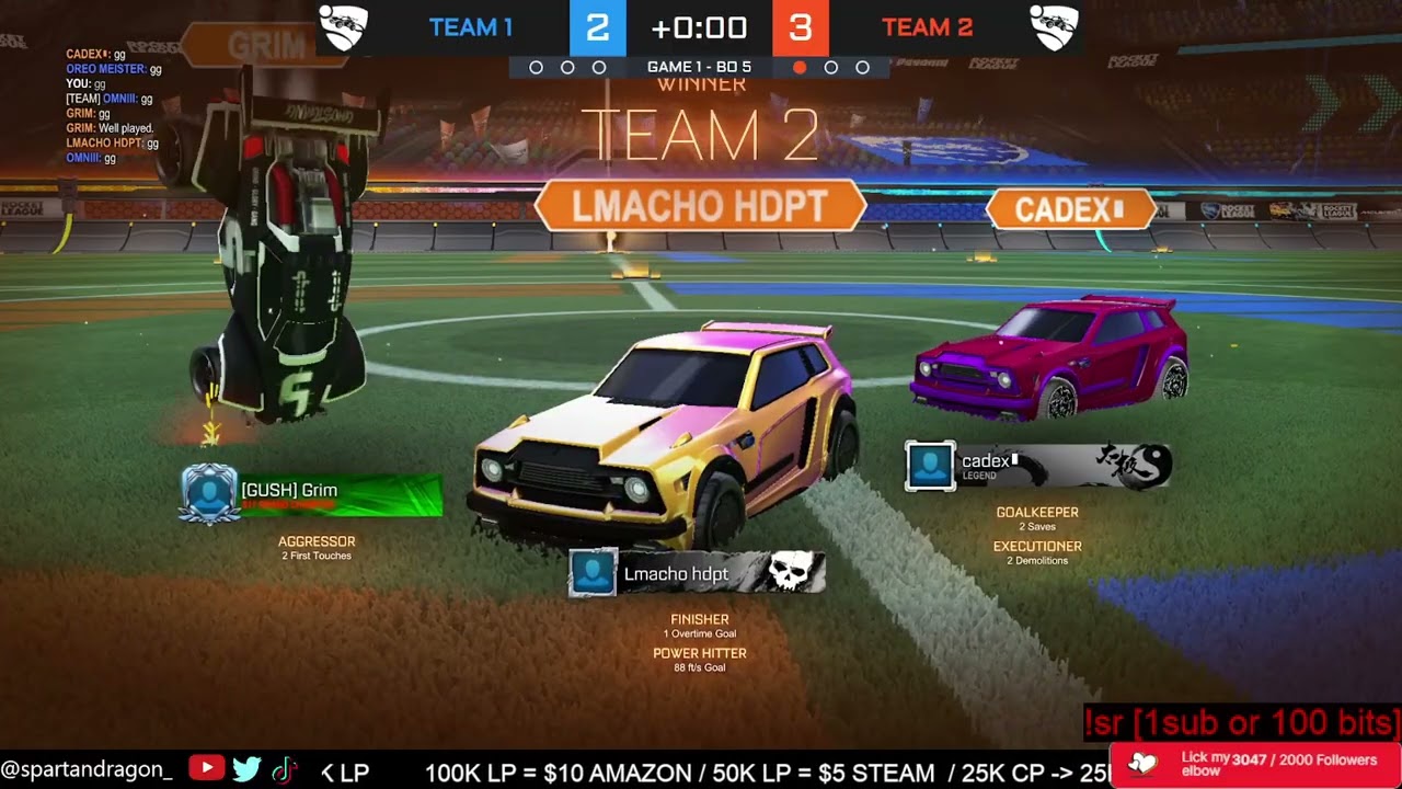 Spartan Esports RL GC1 Scrims # 1 w comms from Team 1.