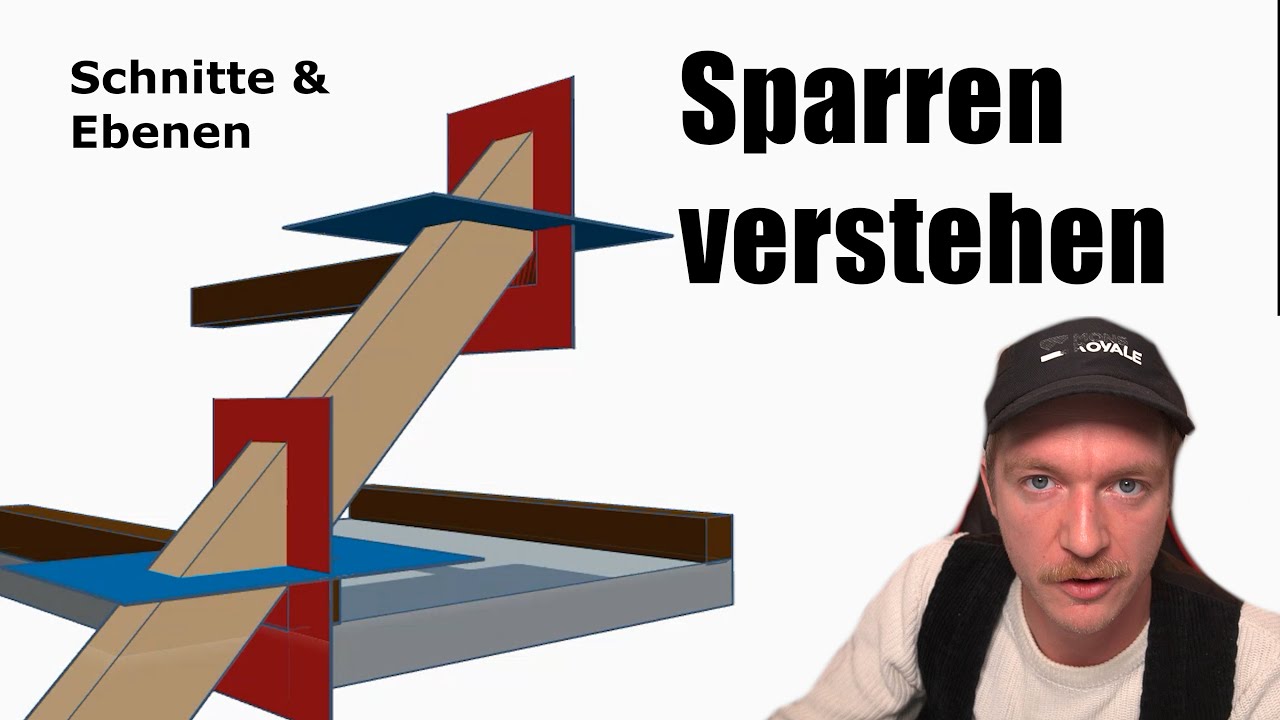 Sparren Konstruktion / Schnitte,Ebenen und Zusammenhänge verstehen