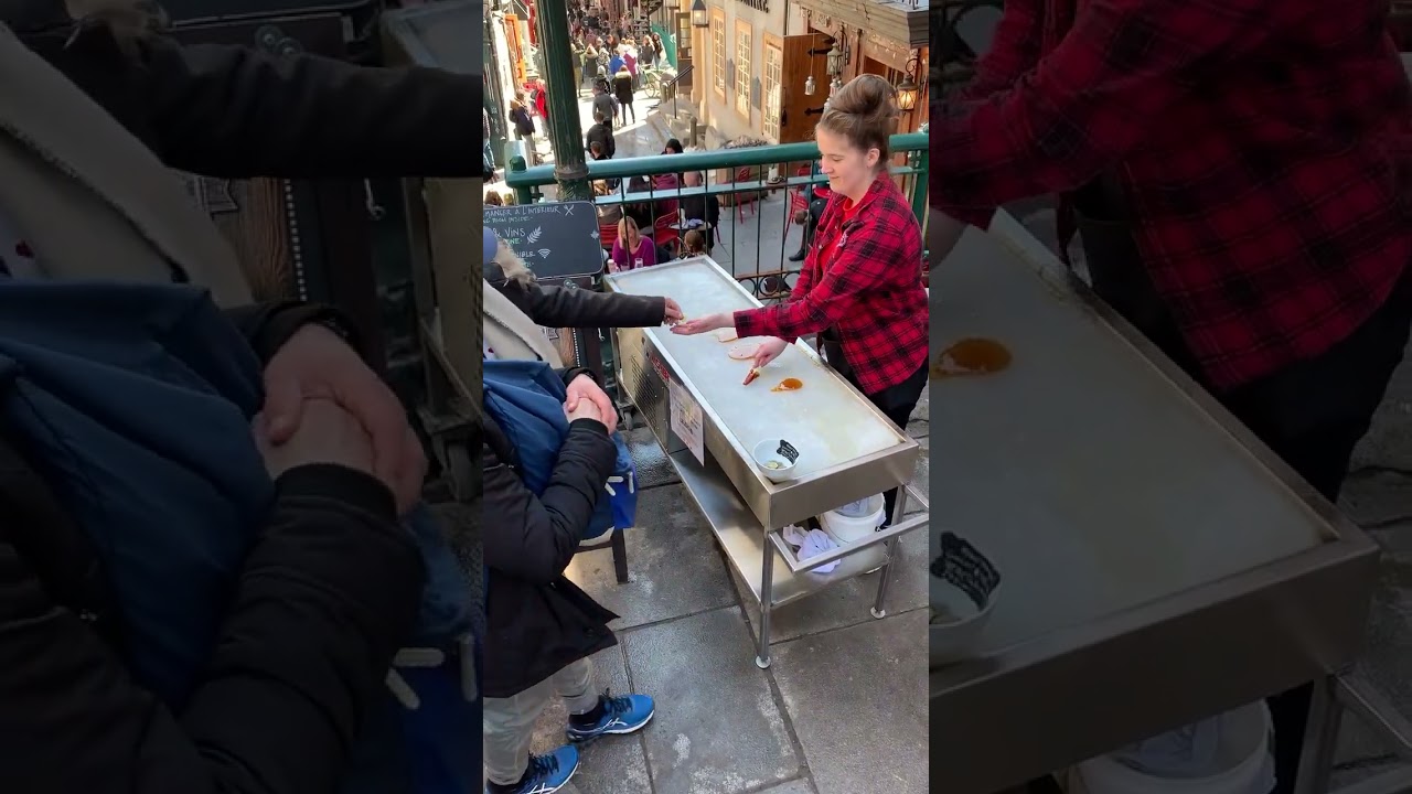Maple Syrup Taffy - Quebec, Canada