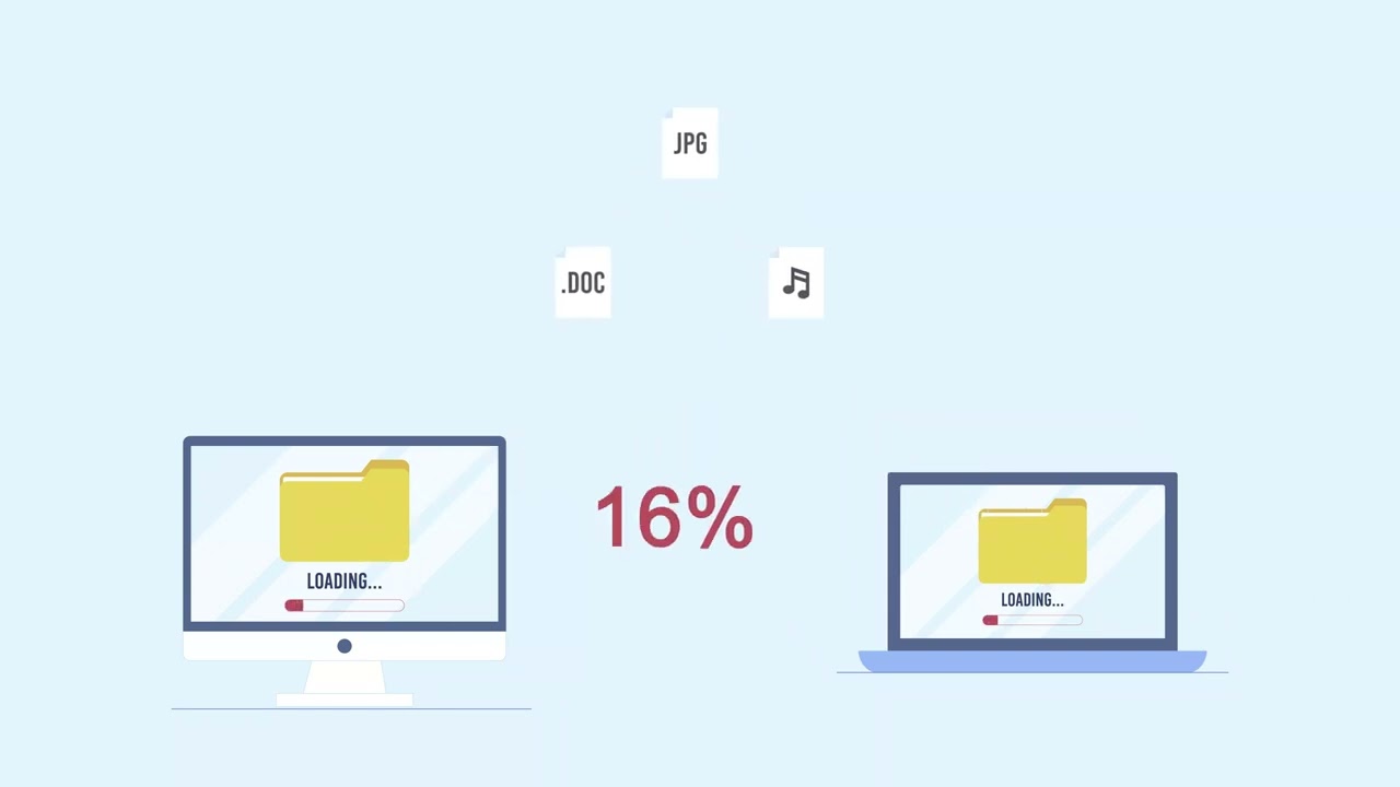 File transfer 4K animation free download