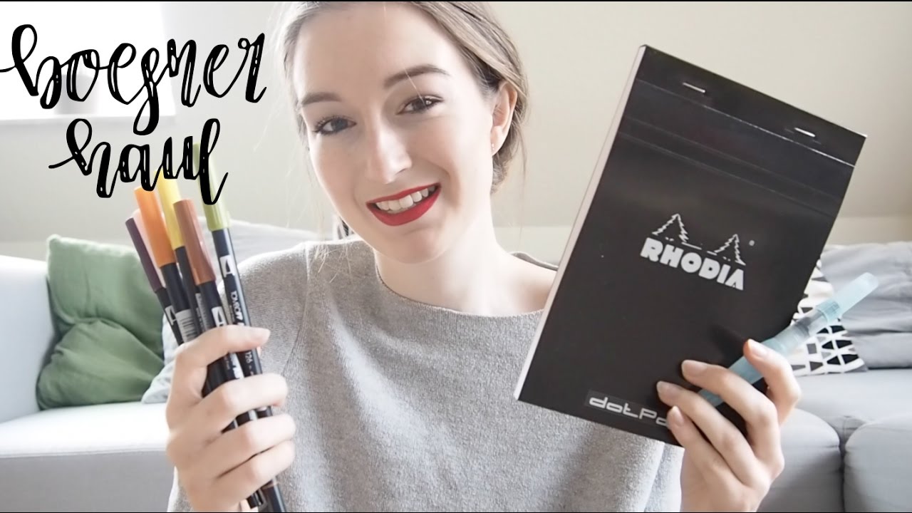 boesner Kalligraphie Haul | Tombow, Pentel & Co