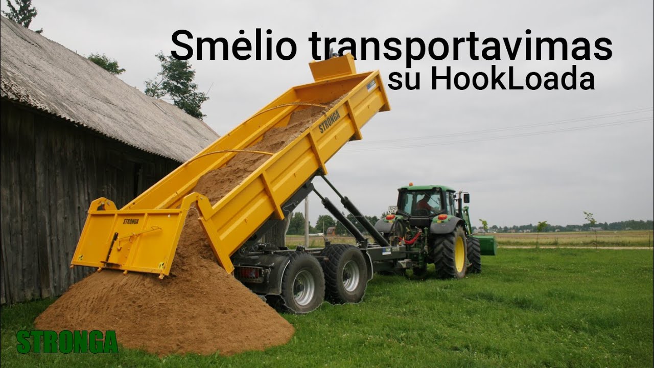 Stronga HookLoada HL180 su konteineriu smėliui