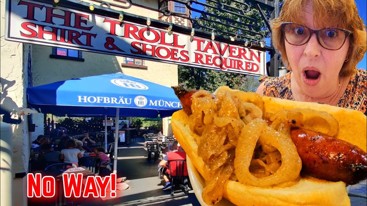 Eating at The Troll Tavern the MOST Unique German Restaurant in Helen, GA? Lets Review!