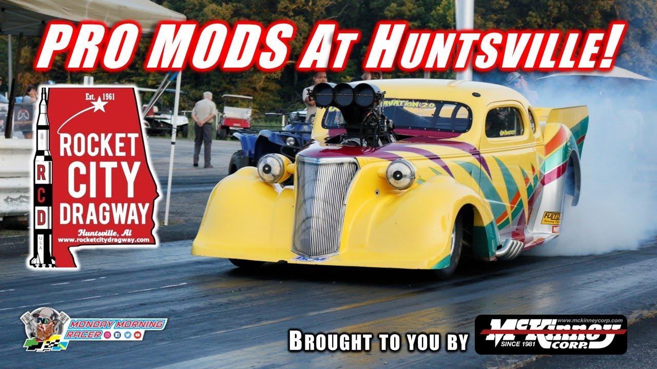 Профессиональные модифицированные автомобили на гоночной трассе Rocket City Dragway! | Хантсвилл,...