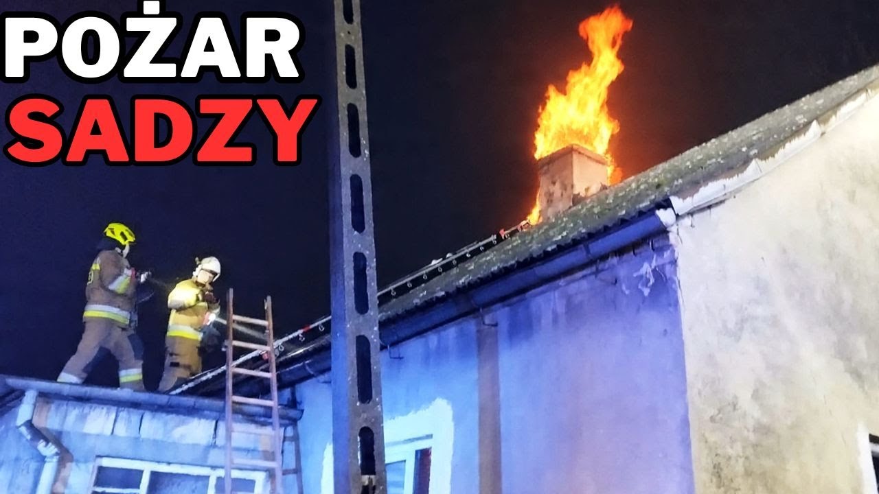 POŻAR KOMINA Wyjazd Alarmowy OSP!!!