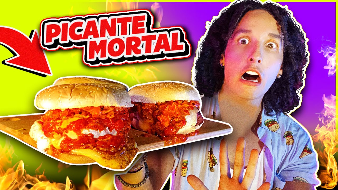 LA HAMBURGUESA MÁS PICANTE DEL MUNDO🍔🔥