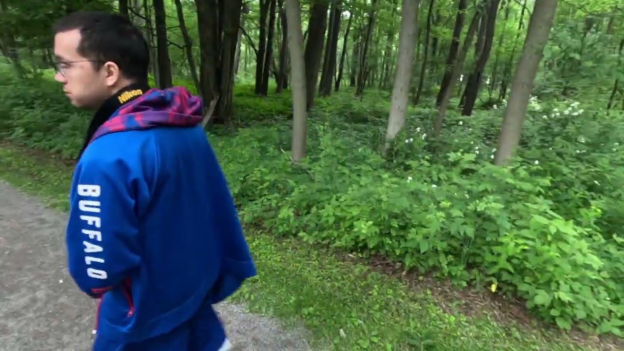 #buffalo Walking with my brother at Reinstein Woods Nature Preserve